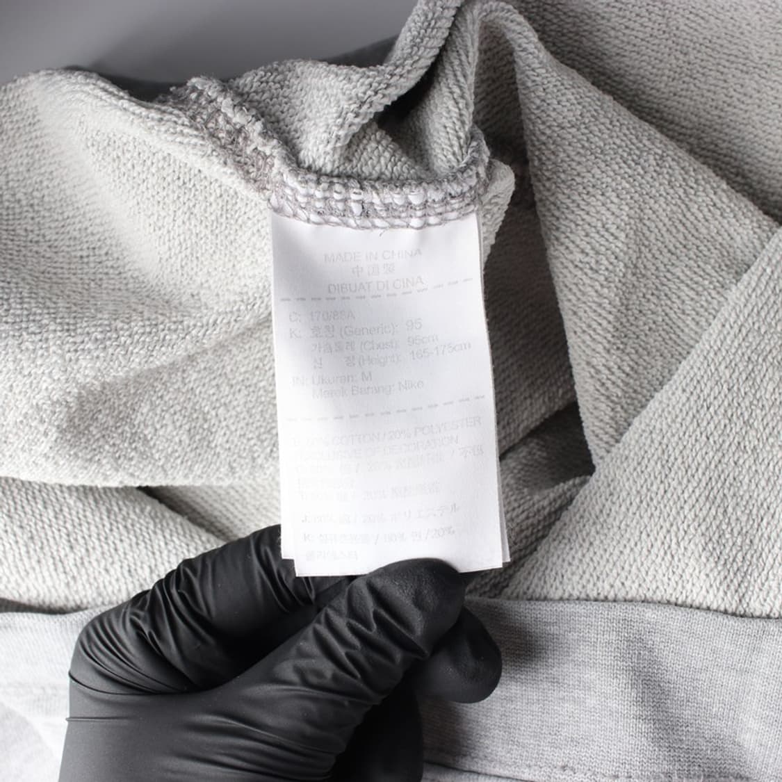 나이키 미니 스우시 자수 그레이 맨투맨 M 상품이미지6