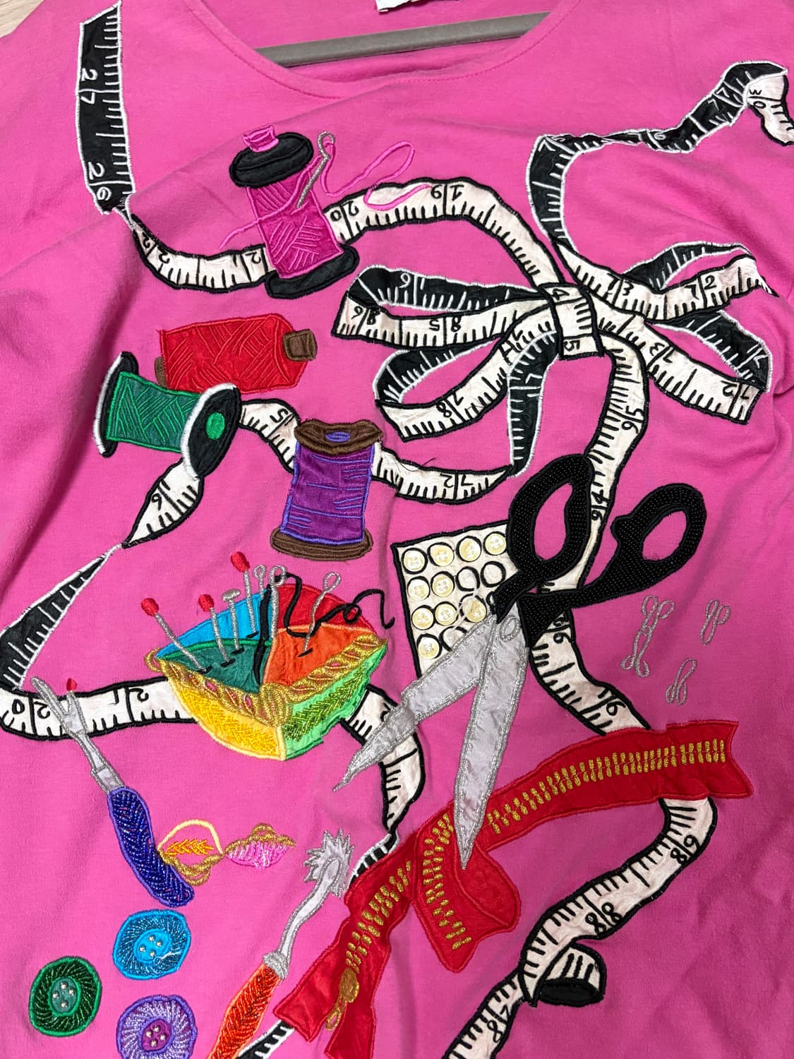 빈티지 7부 소매 탑 상품이미지2