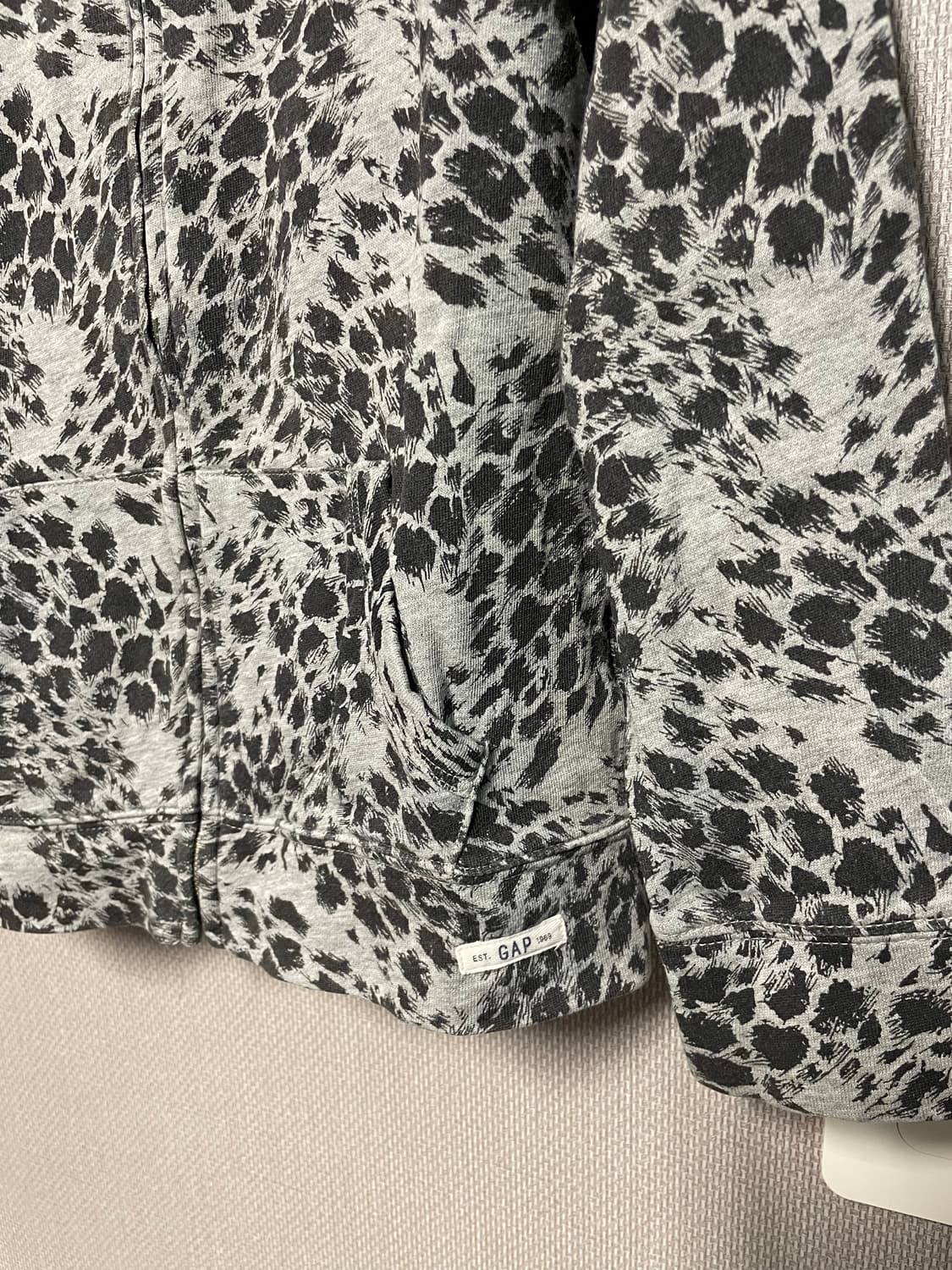 갸루 레오파드 집업 상품이미지5