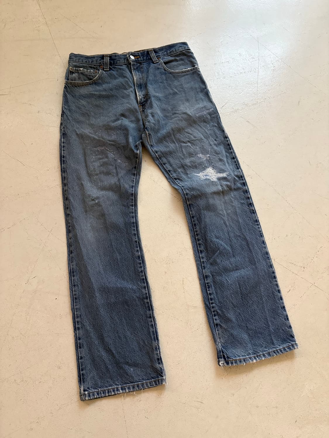 00‘s vtg Levis 517 Repair Denim pant. 상품이미지2
