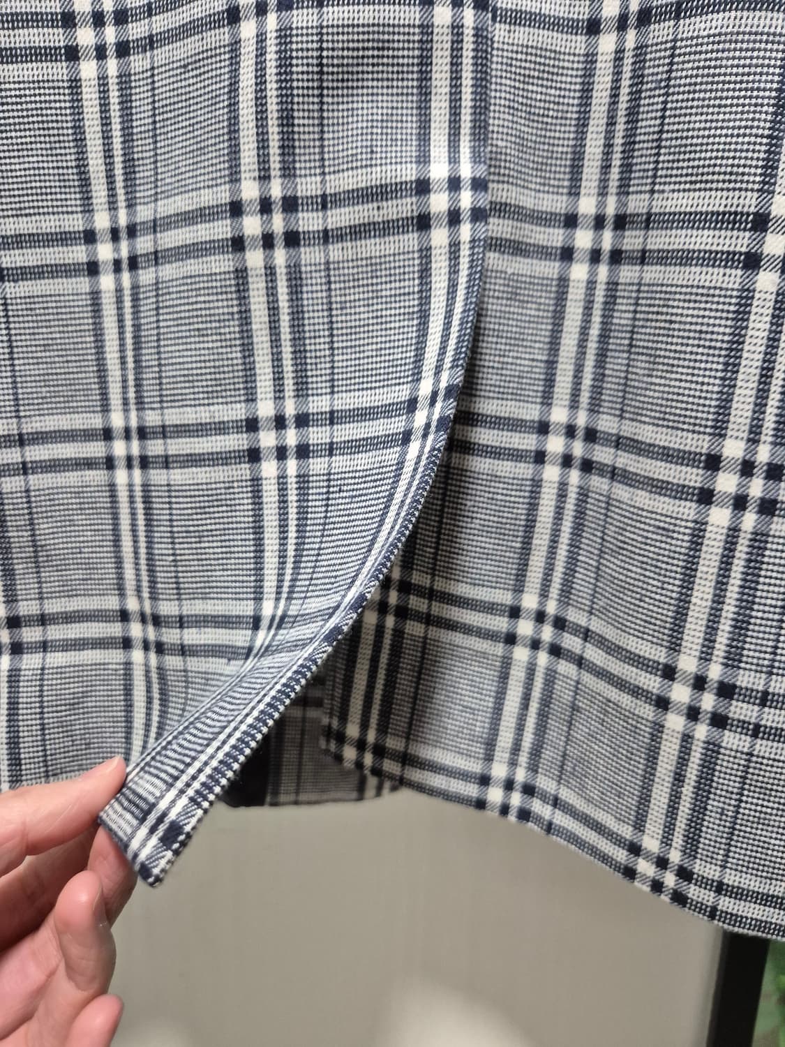 빈티지 체크 패턴 자켓 상품이미지6