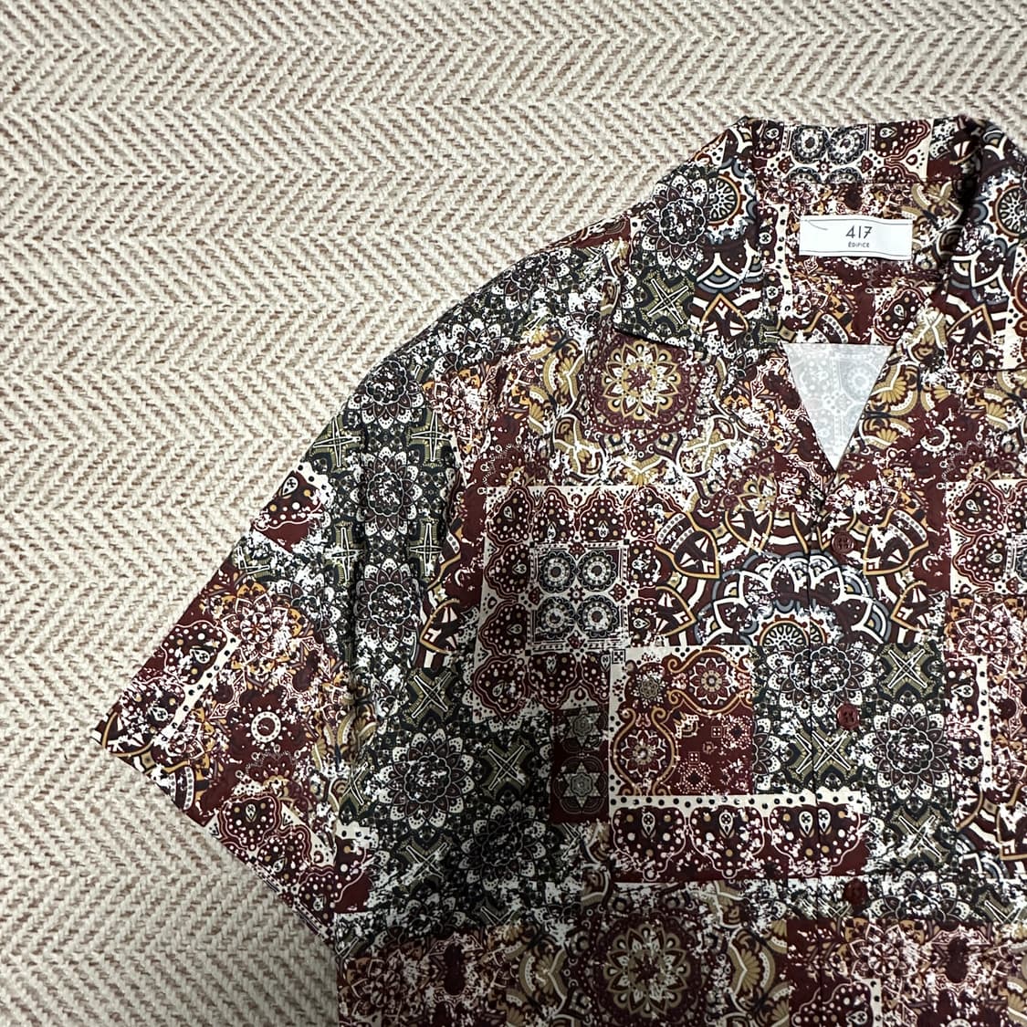 417 EDIFICE ethnic open shirt 상품이미지3