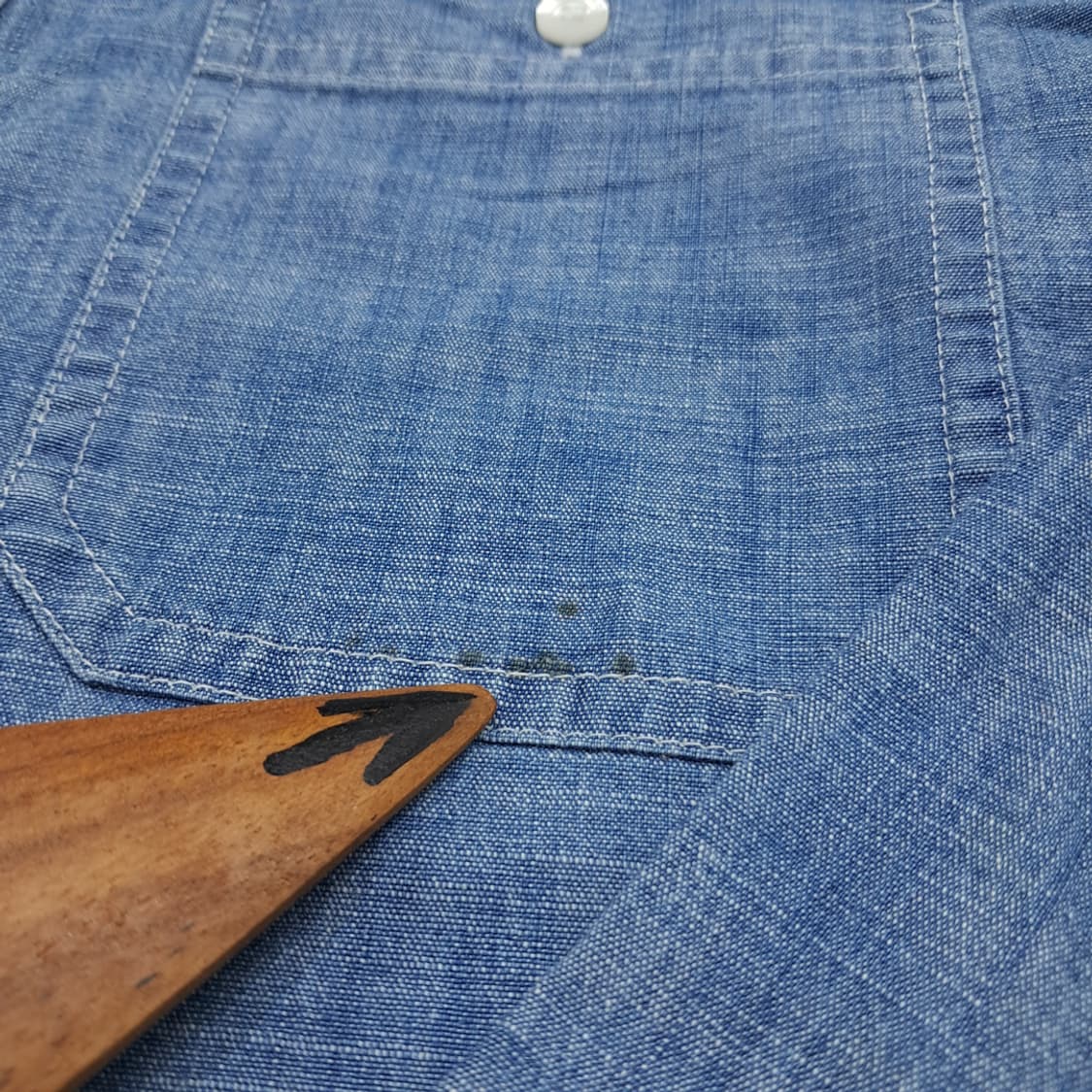 CN813 M 엘엘빈 샴브레이 긴팔 셔츠 남방 상품이미지7