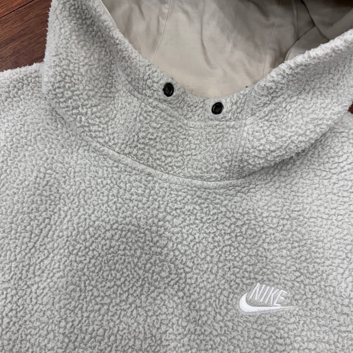 M(100) 나이키 빅로고 플리스 후드 티셔츠  상품이미지4