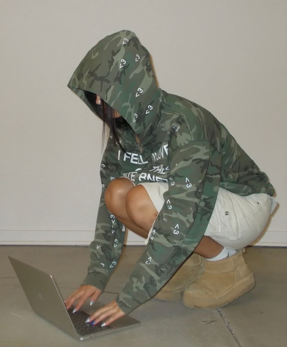 Artificialfever Camo Zip Up Hoodie 상품이미지2