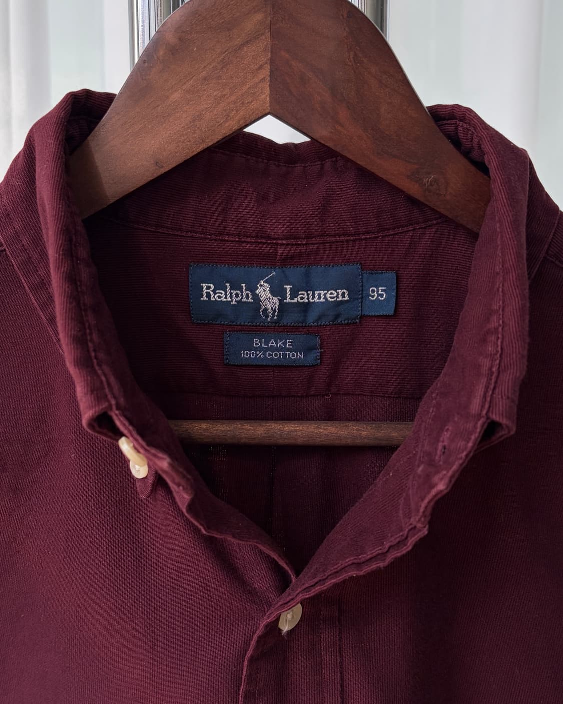 [M]폴로 랄프로렌 버건디 블레이크 코듀로이 셔츠 상품이미지8