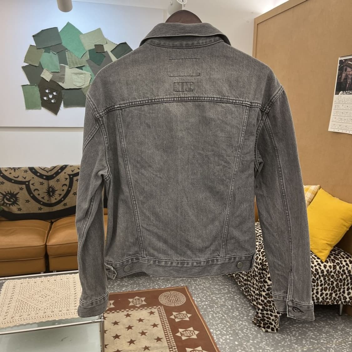 토니웩 올드스쿨 레트로 빈티지 흑청 데님자켓 M C10158 상품이미지4