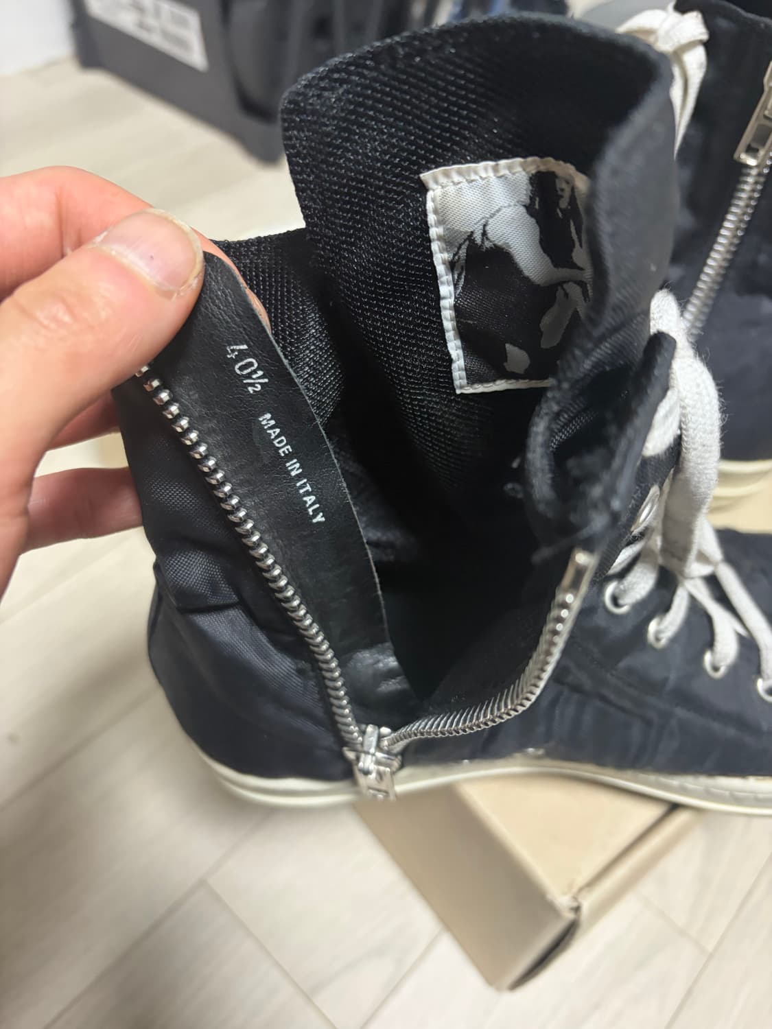 릭오웬스 다크쉐도우 나일론 라몬즈 40.5 상품이미지5