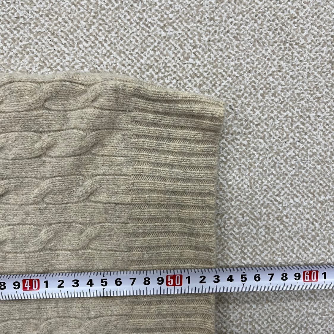 90 폴로 램스울 케이블 브이넥 니트 0203M1 상품이미지7