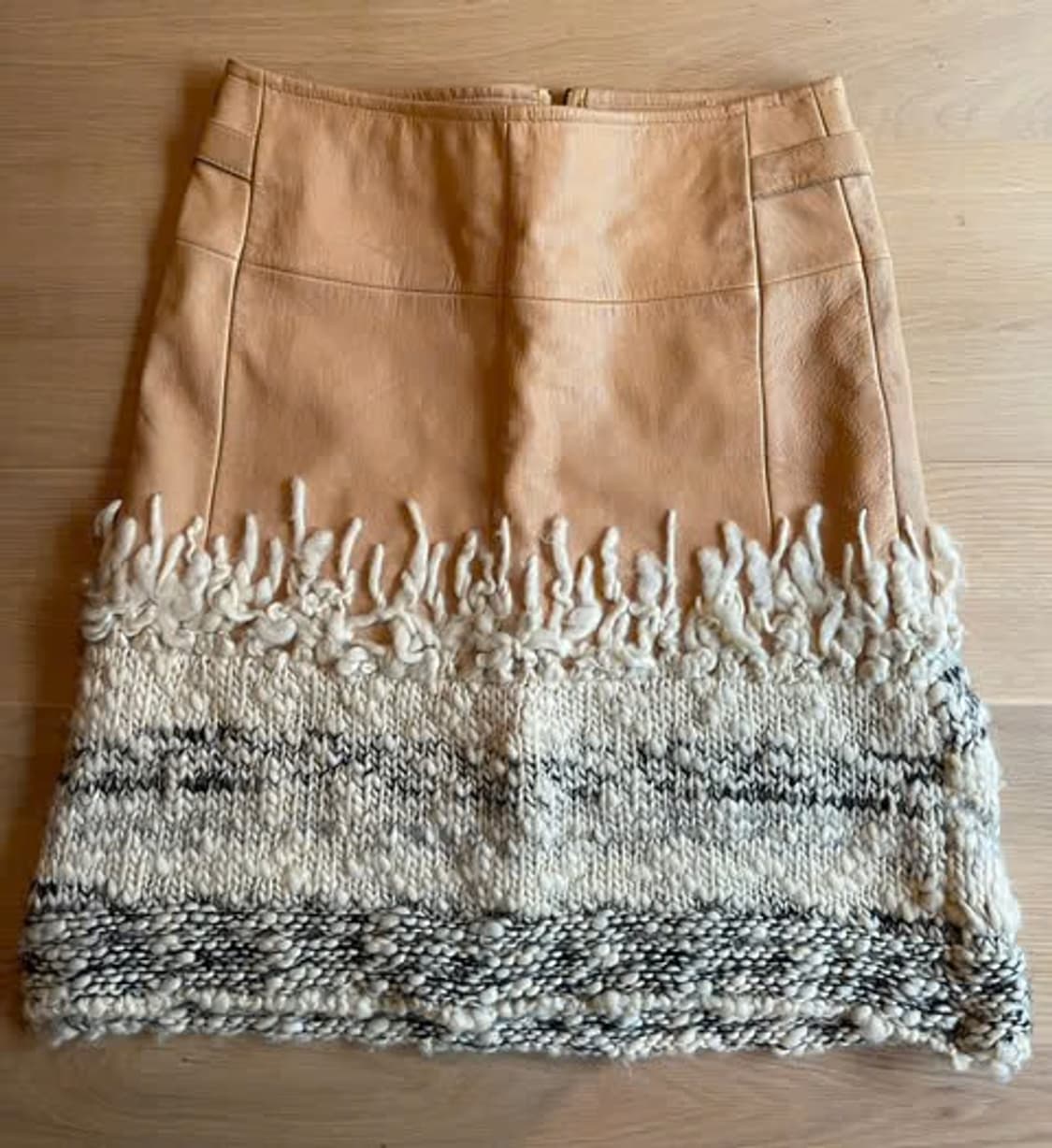 vintage 고트스킨 울 스커트 상품이미지1