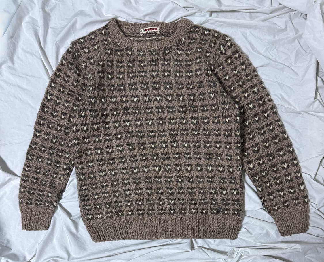 맥그리거 버드아이 패턴 울 니트 상품이미지1