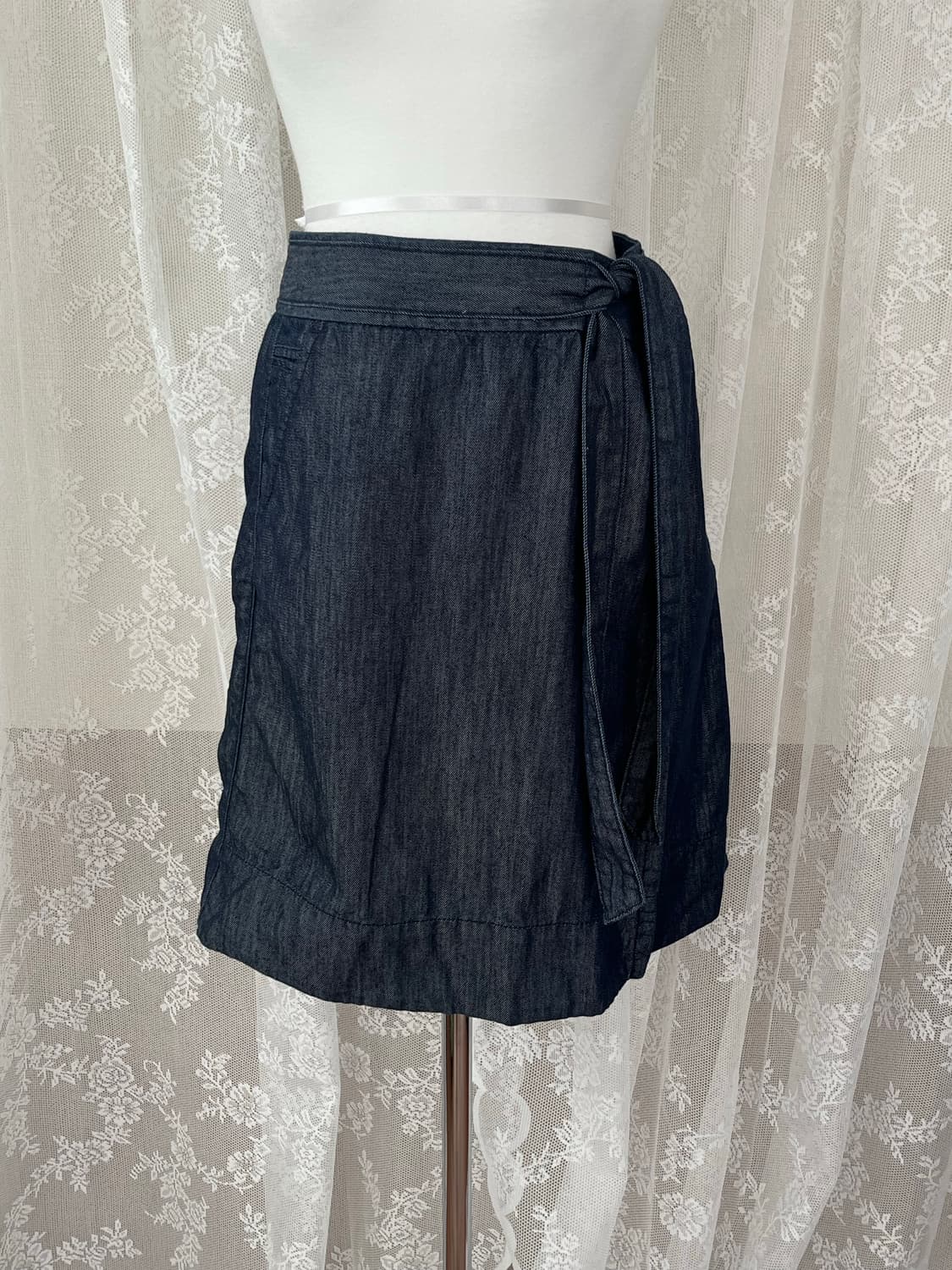 XS) 타미힐피거 데님 랩스커트 상품이미지1