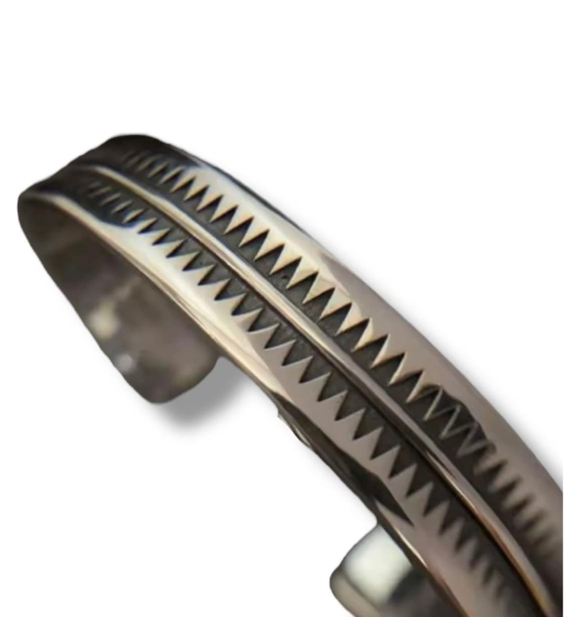 <새상품> UNDERCOVER 언더커버 GIZ패턴 실버 뱅글(팔찌) 상품이미지4