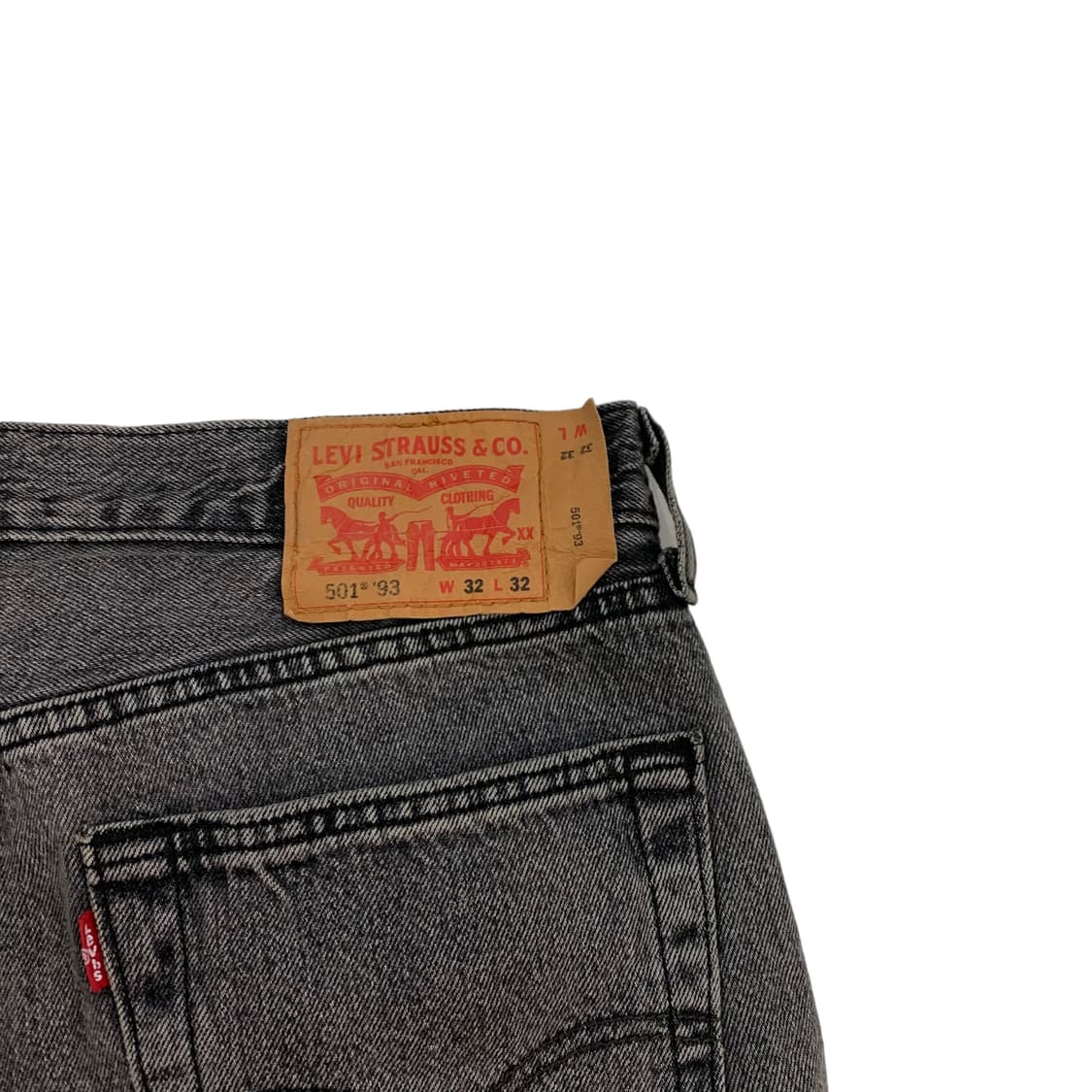 리바이스 흑청 501 데님팬츠 상품이미지4