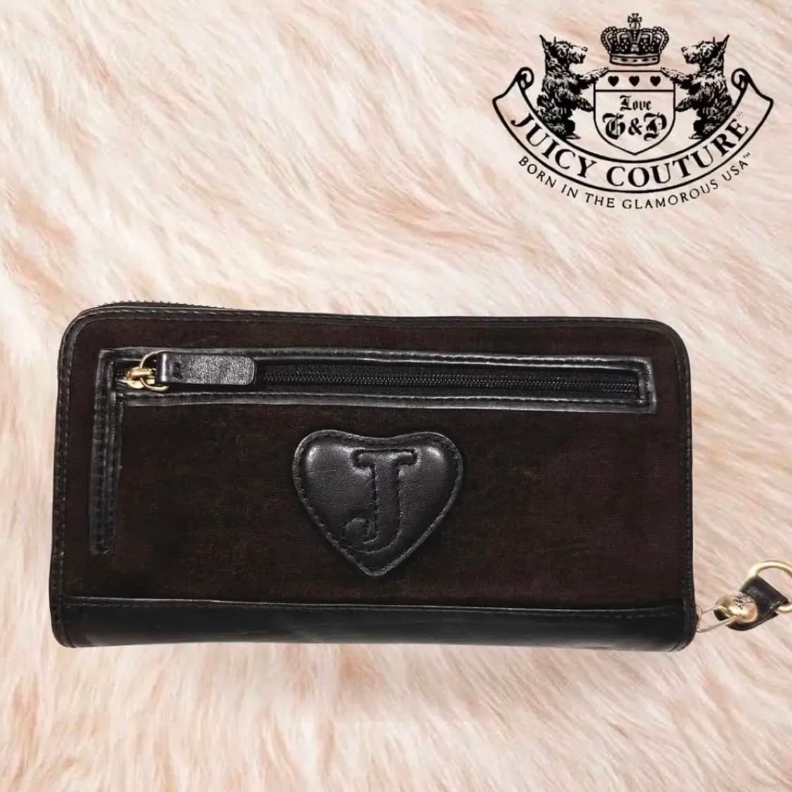 [2002] 쥬시꾸뛰르 벨벳 지갑 초코브라운 상품이미지3