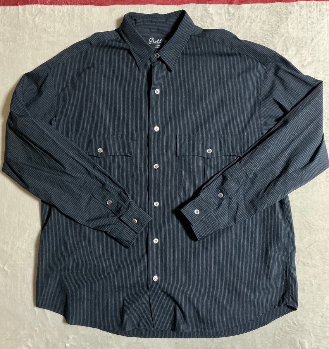 [판매] 포터클래식 롤업 핀 스트라이프 셔츠 - L 상품이미지1