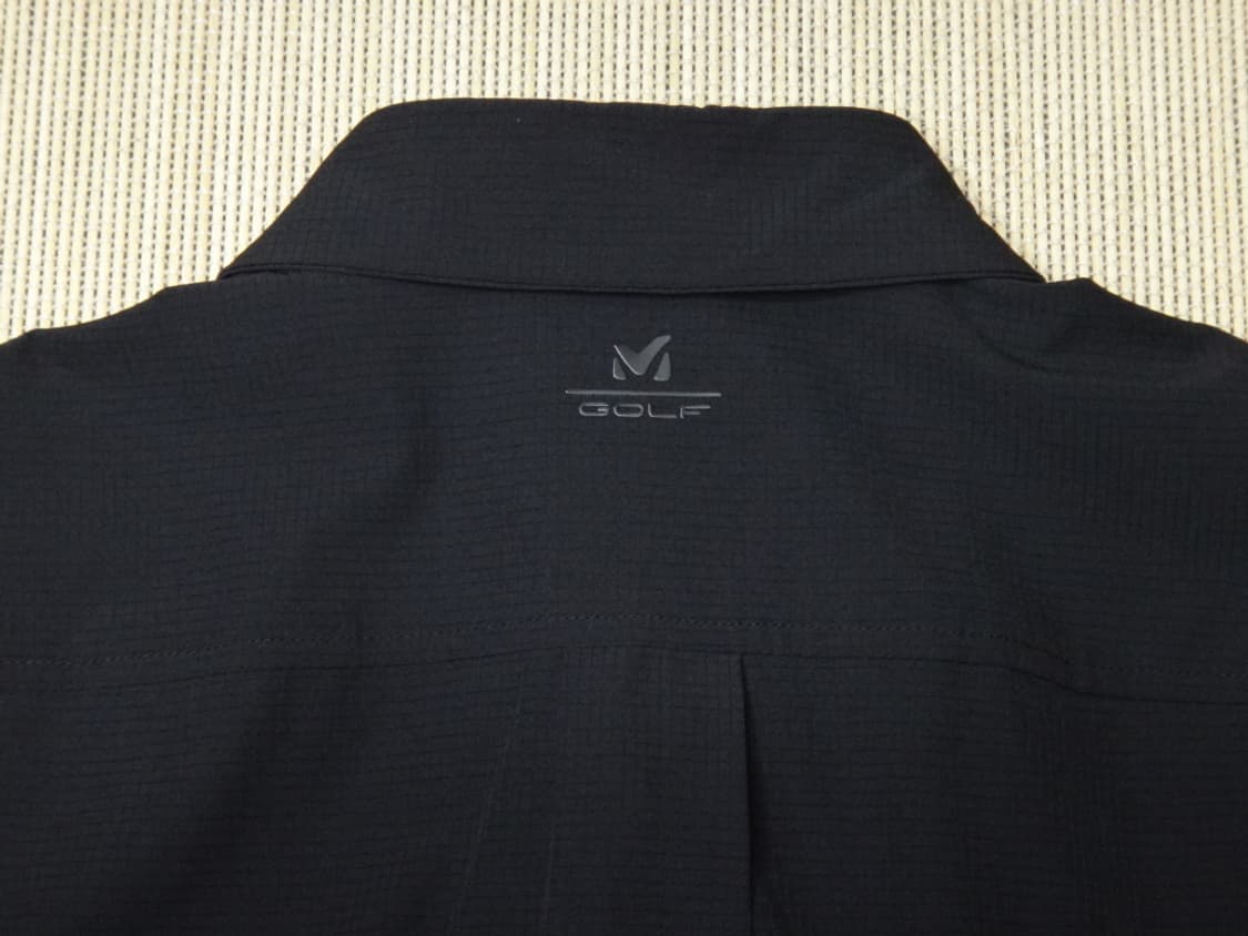 (XL) MILLET 밀레 골프 남성 반팔 셔츠 블랙 상품이미지6