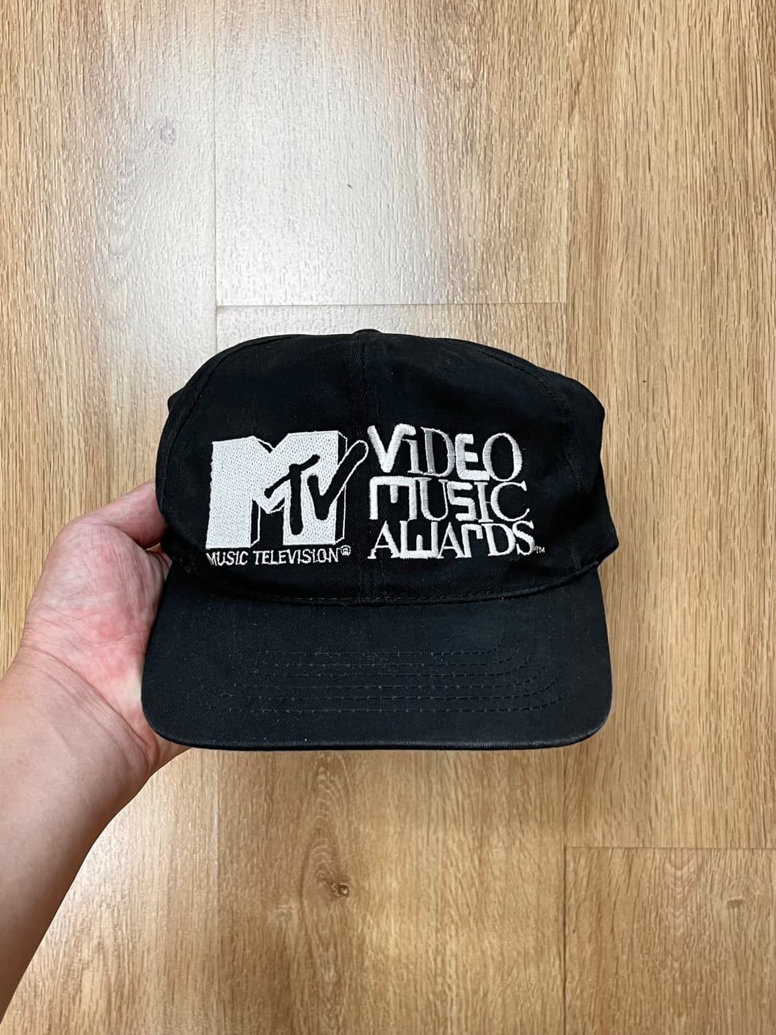 택포) 90s USA MTV 뮤직어워드 소니 자수로고 빈티지 볼캡 모자 상품이미지1