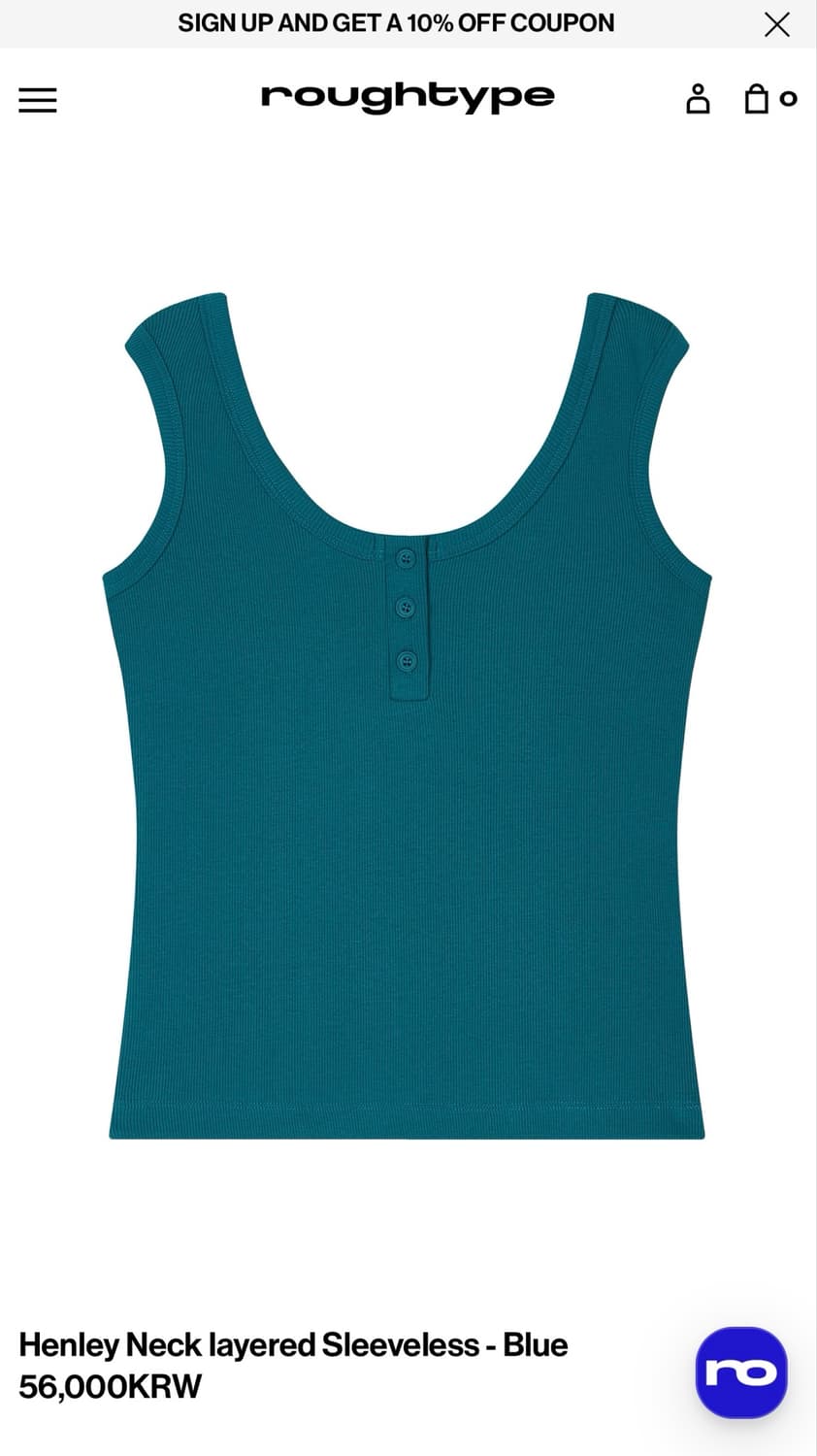 로타입 Henley Neck layered Sleeveless 상품이미지6