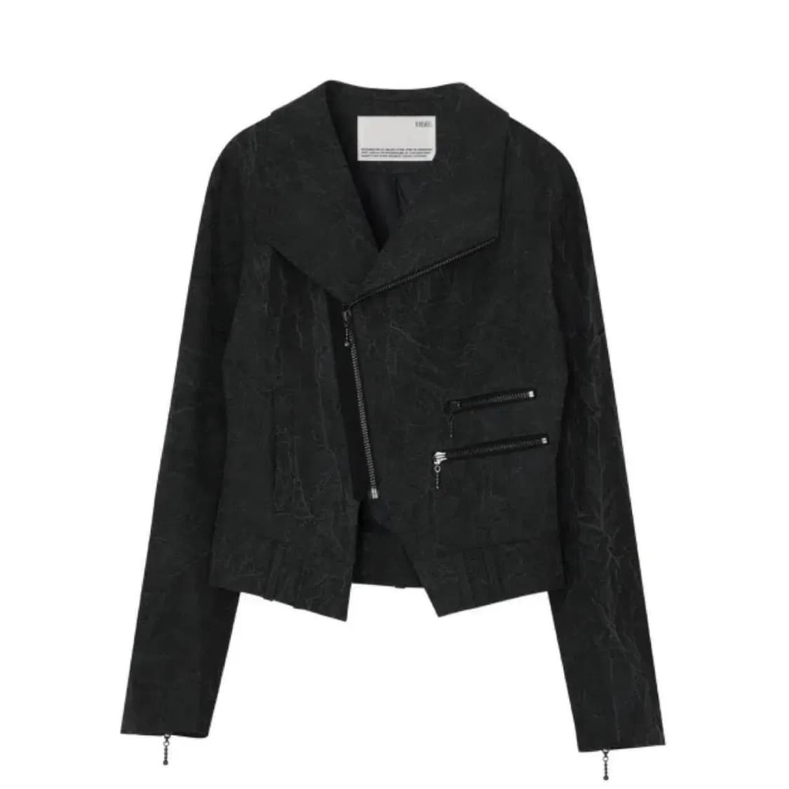 보헤미안서울 크리스트 다이애그널 집업 자켓 차콜 상품이미지1