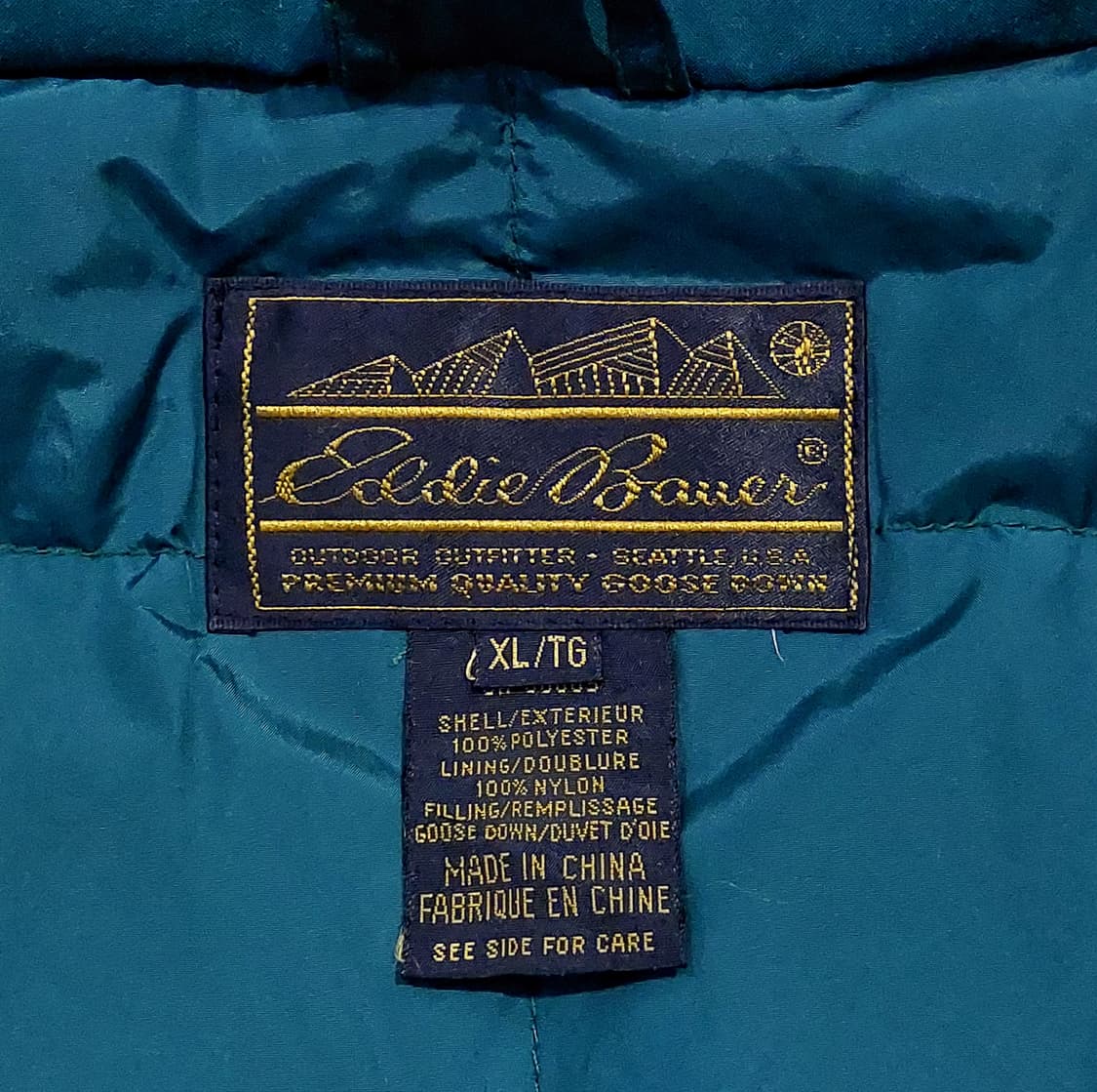 에디바우어 고어텍스 구스다운 90s 민트급 xl (105) 상품이미지9