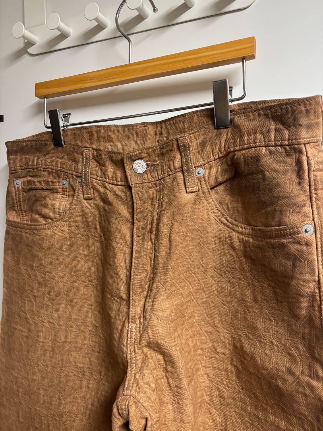 [31] 스투시 X 리바이스 자카드 진 브라운 상품이미지3