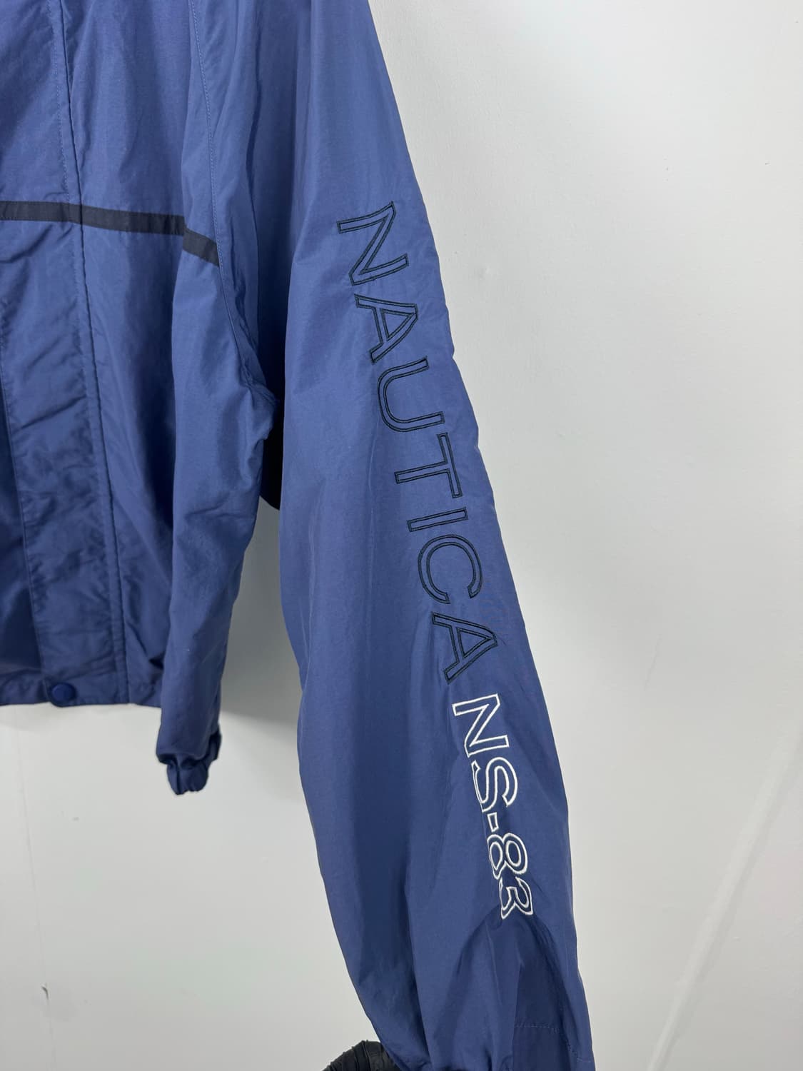 노티카 올드스쿨 암로고 바람막이 자켓 S 상품이미지4