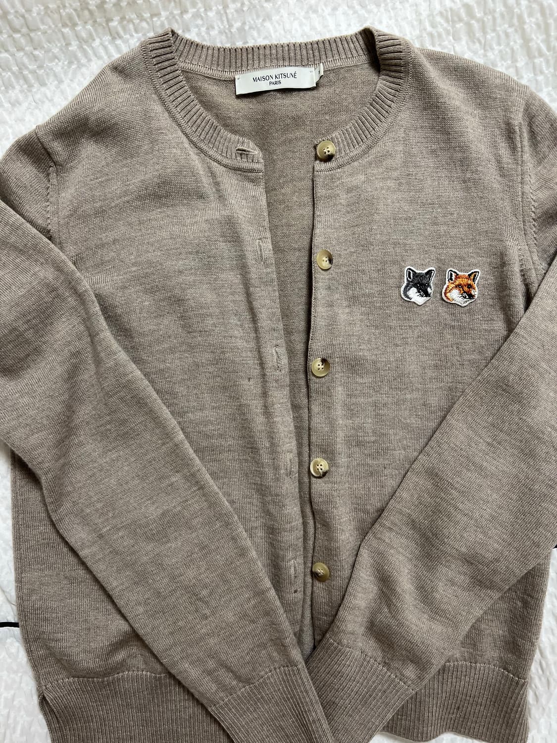 메종키츠네 더블폭스 가디건 M 상품이미지2