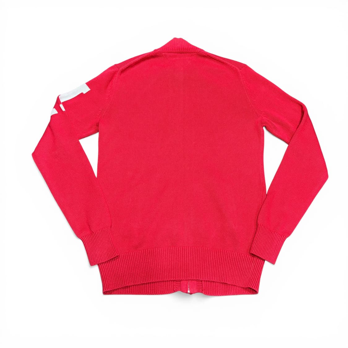 우먼L 타미힐피거 레드 H로고 니트집업 상품이미지2