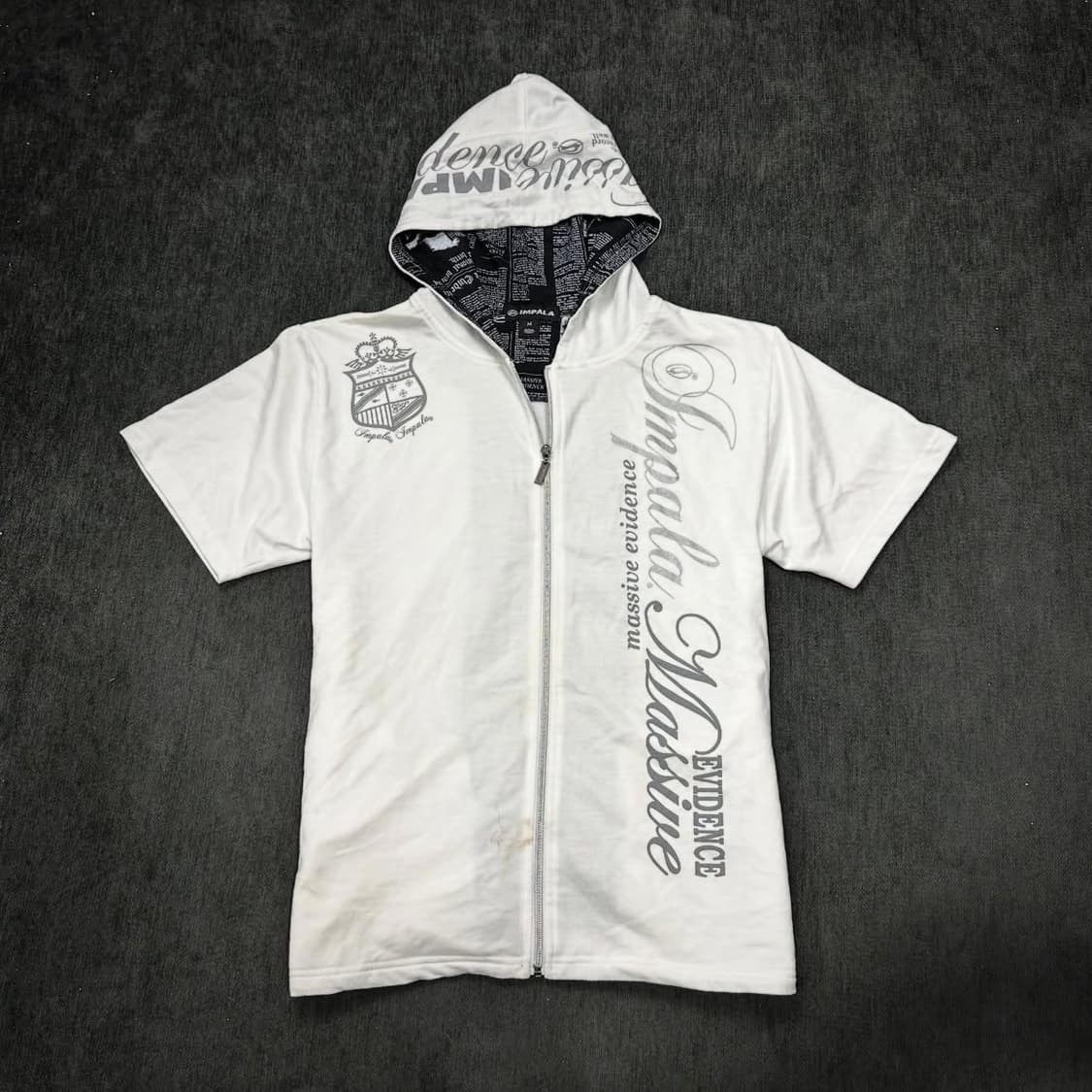 Impala lettering short zip up hood 상품이미지5