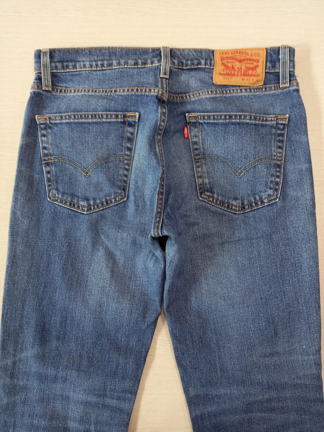 32 리바이스511 워싱 스판 슬림일자진 32-254 상품이미지4