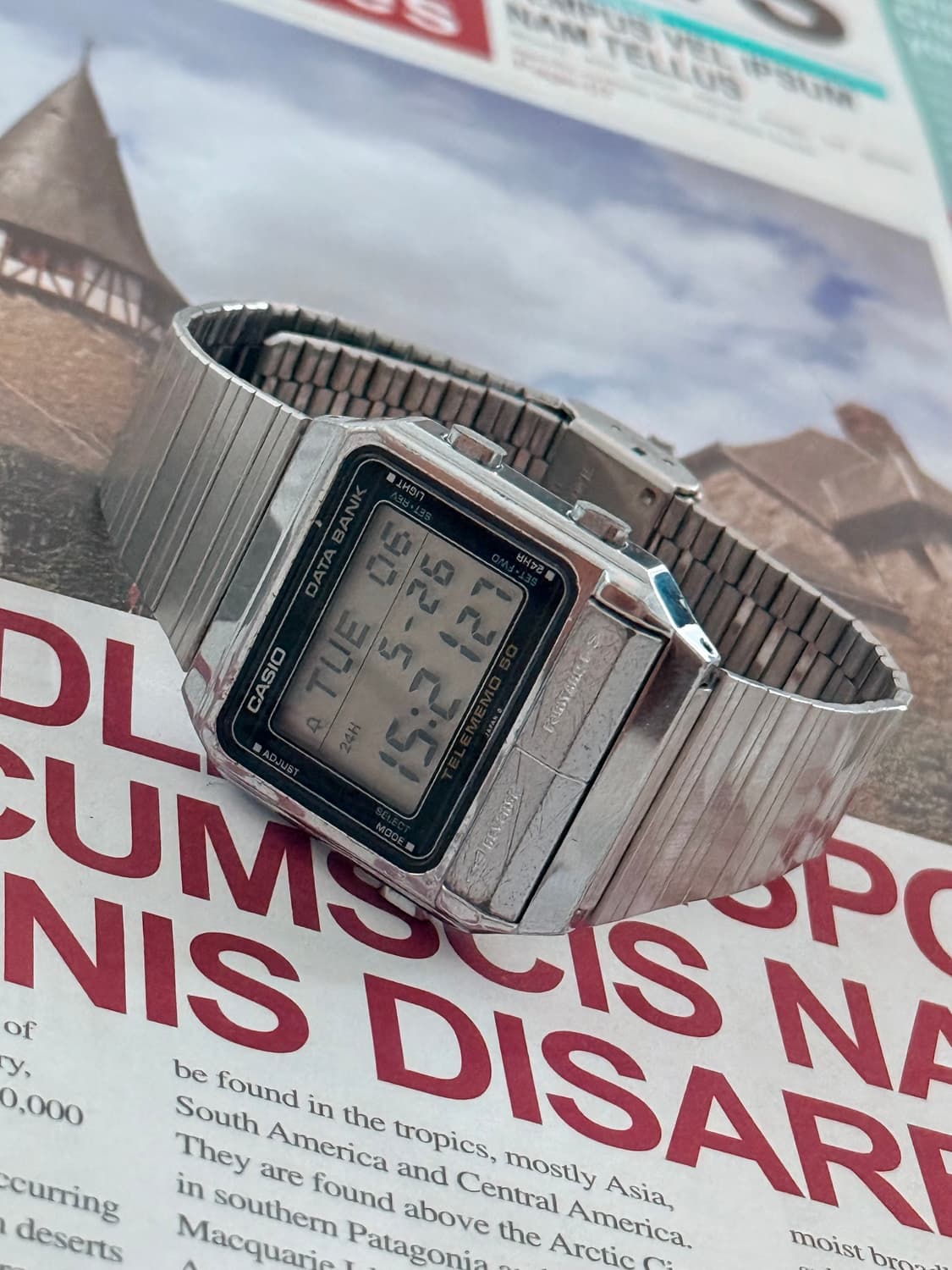 Casio 카시오 매탈 DB-500 데이터 뱅크 디지털 메탈 상품이미지4