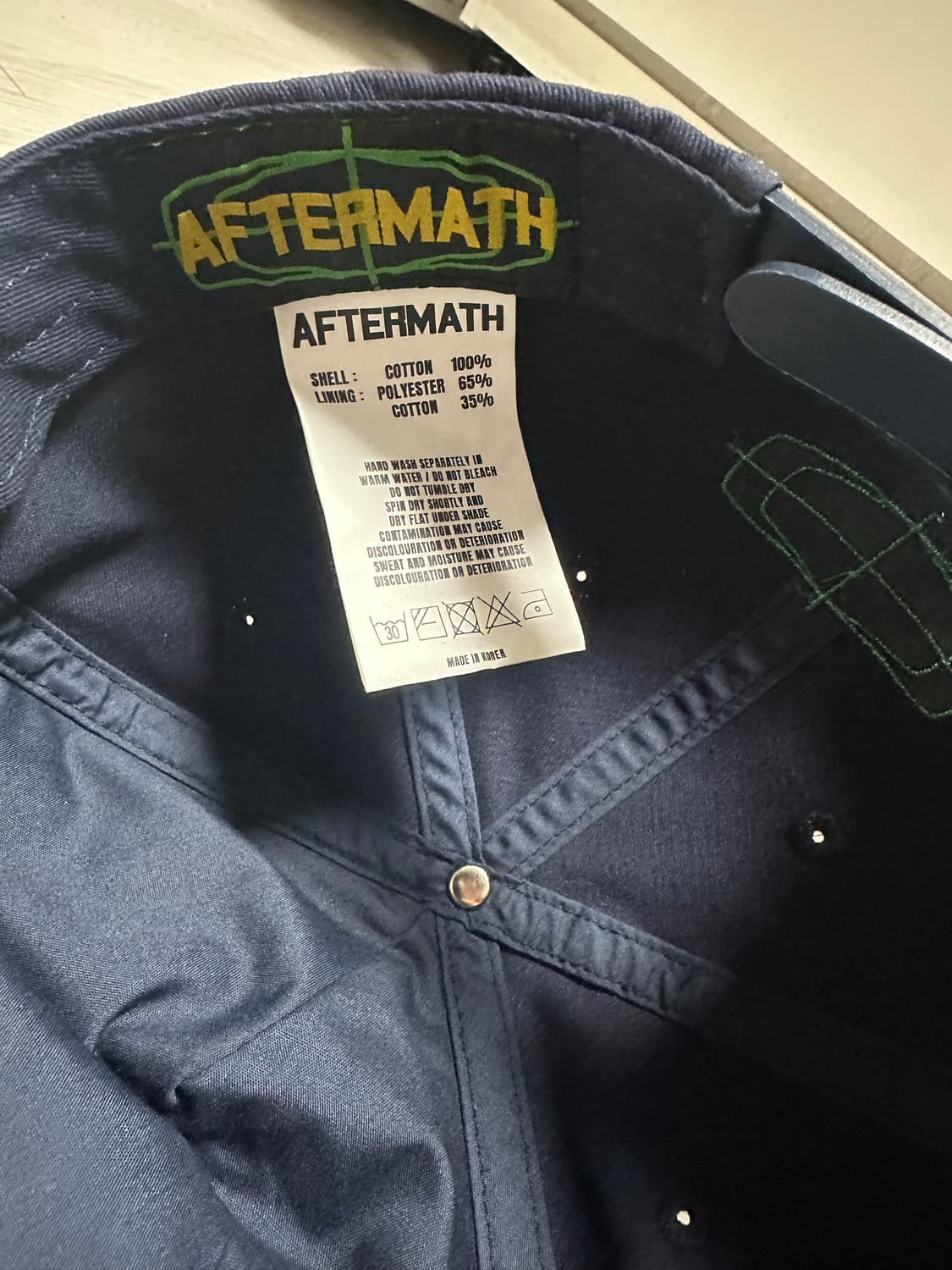 애프터매스 ATM 볼캡 (네이비) 팝니다! 상품이미지6