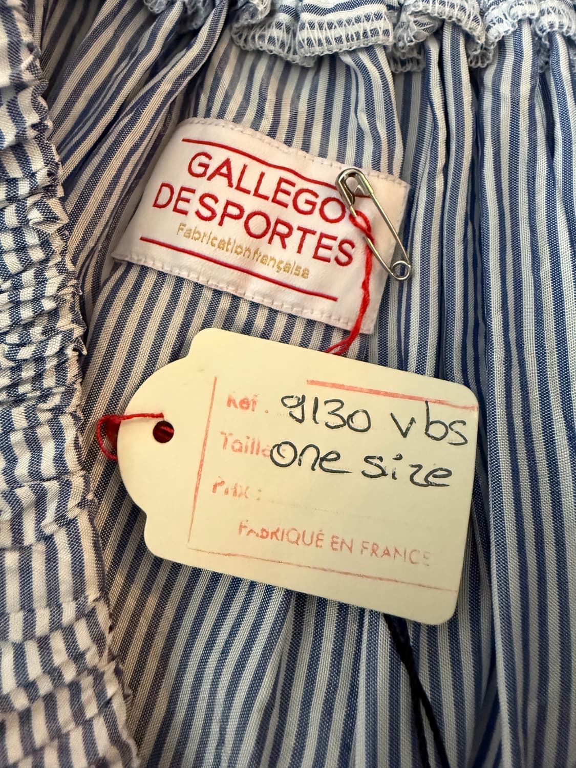 갈레고 데스포르테스 블루 스트라이프 스커트 상품이미지3