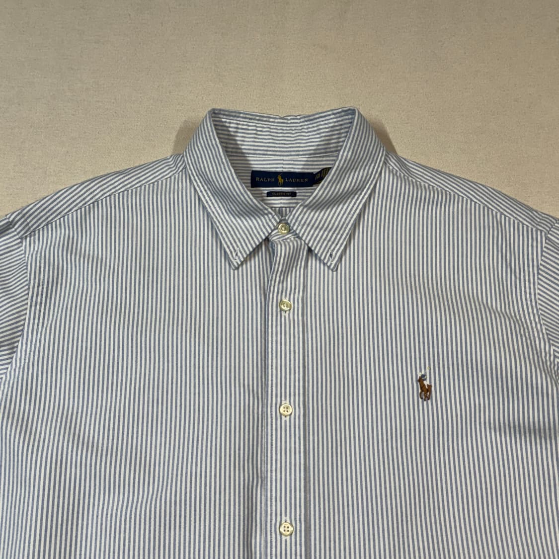 XXL) 폴로 랄프로렌 클래식핏 옥스포드 셔츠 큐알탭 신형 상품이미지3