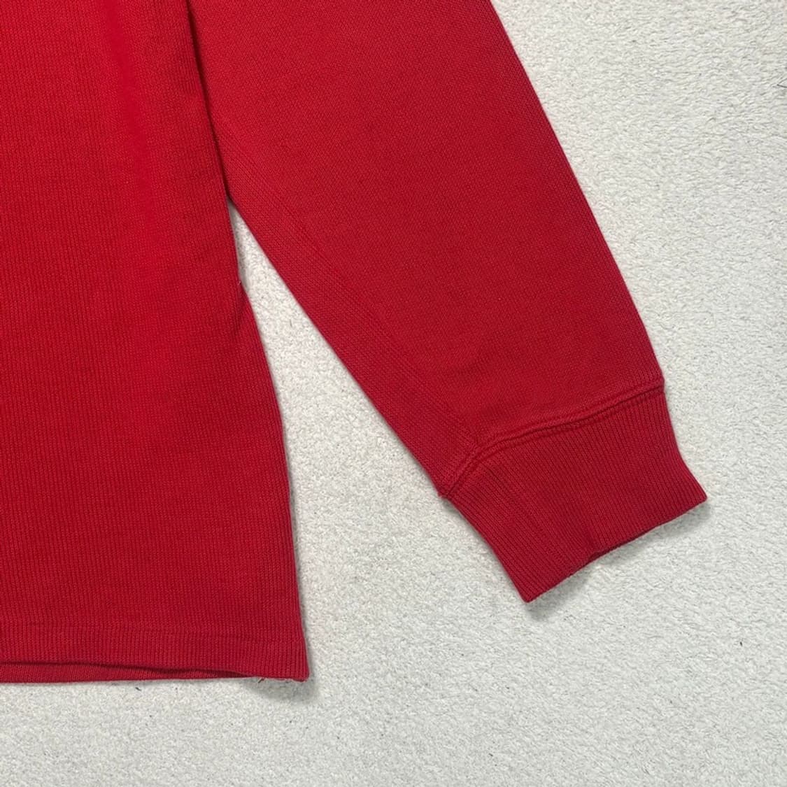 POLO RALPH LAUREN 빅포니 하프 집업 니트 레드 XL 상품이미지3