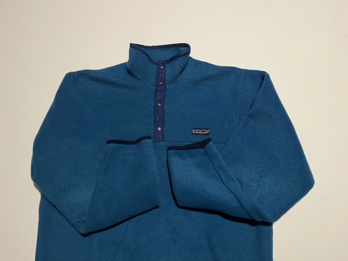 80s 파타고니아 신칠라 스냅-T 블루/네이비 USA 상품이미지2