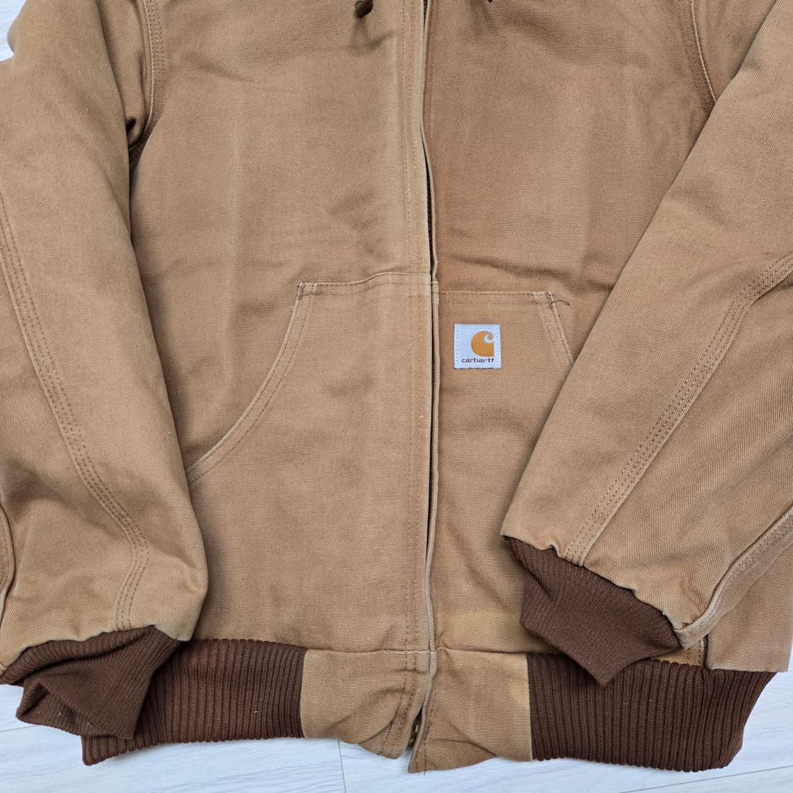 USA MADE 칼하트 J140 브라운 액티브 자켓 상품이미지3