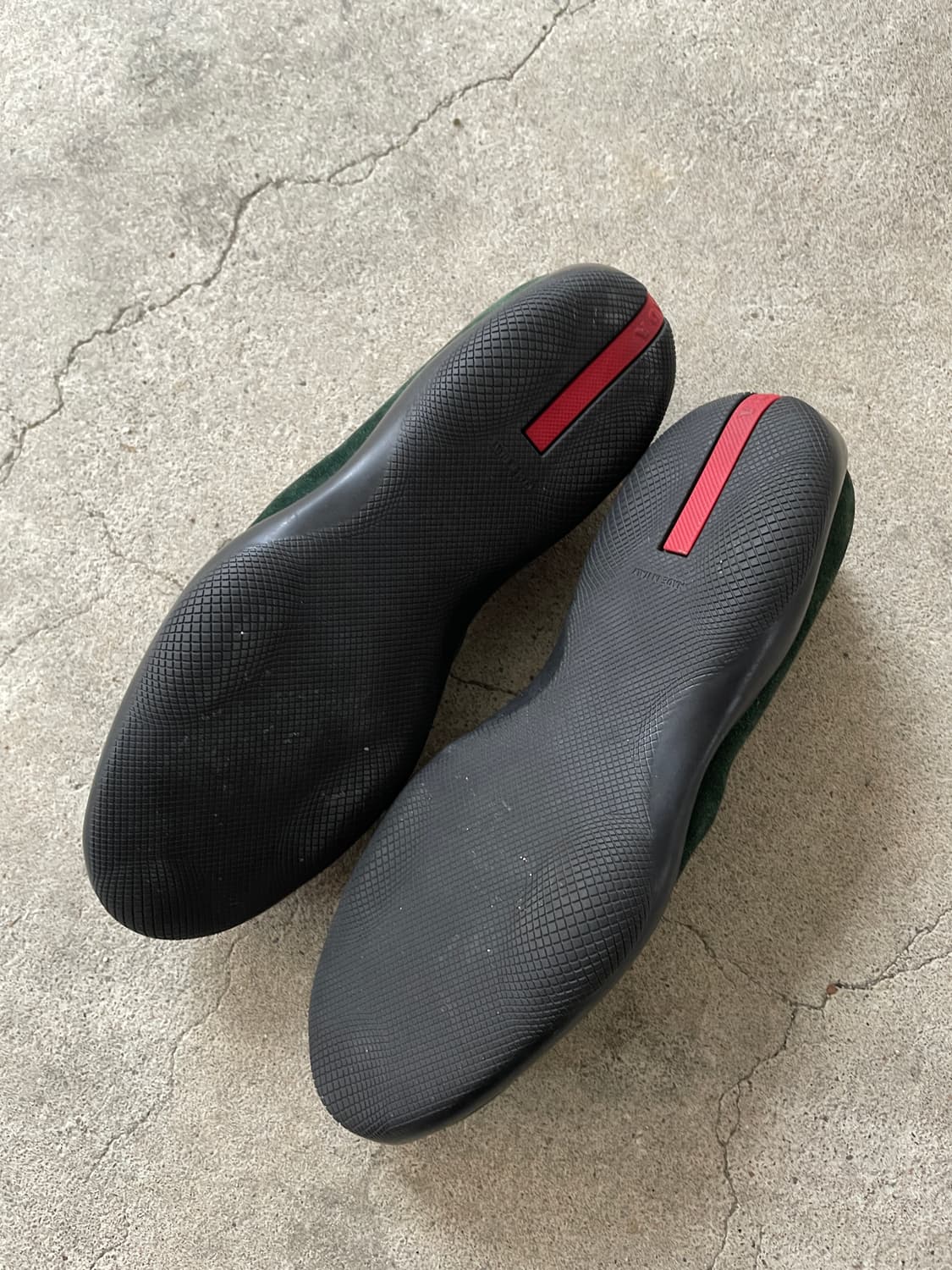 00s Prada Sports Toggle Loafers Green 상품이미지8