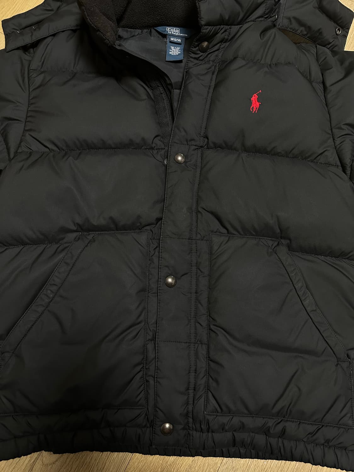 폴로 구스다운 숏패딩 90 상품이미지2