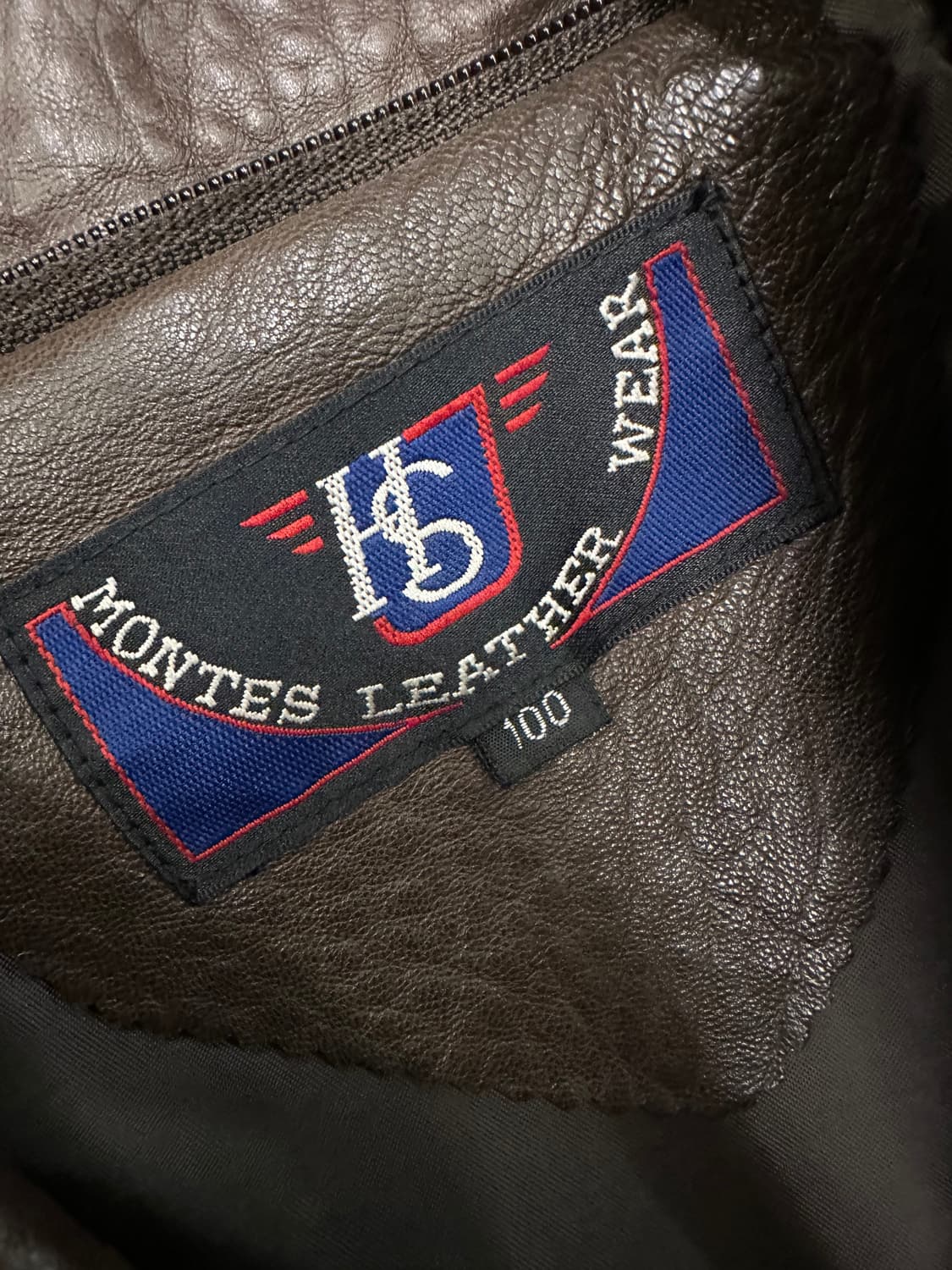 몬테스 레더 90s 소가죽 자켓 처분  상품이미지3