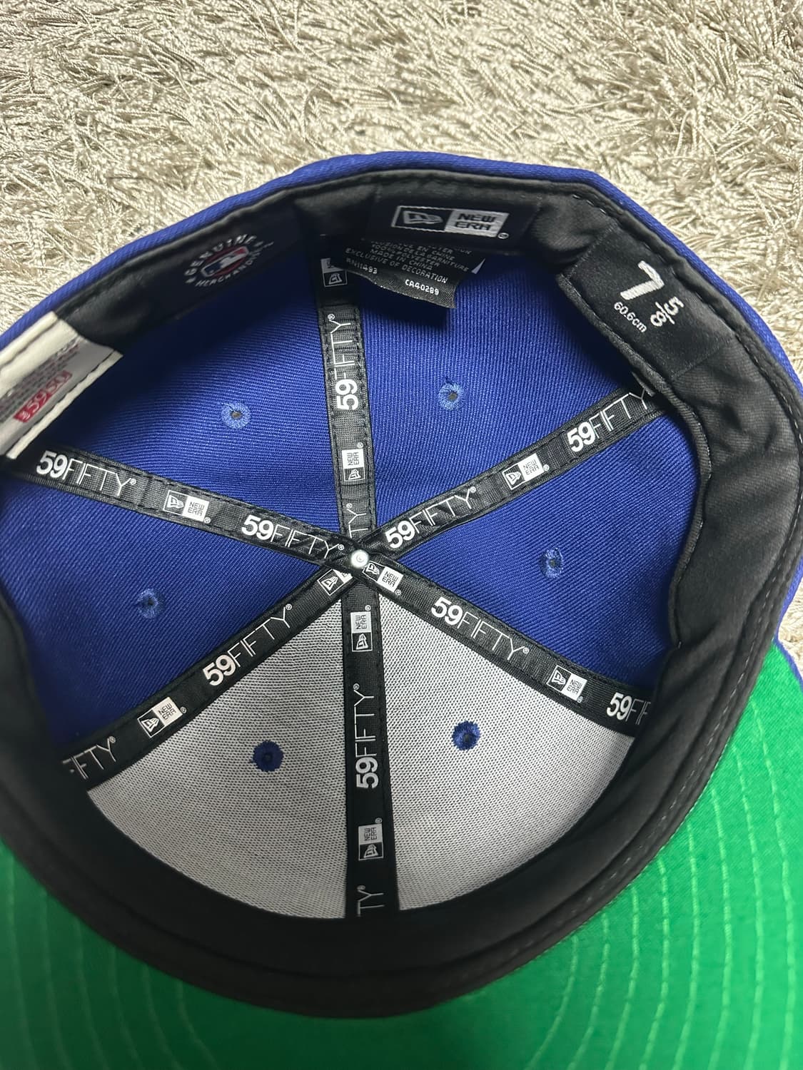 [7 5/8 , 60.6] 뉴에라 59fifty 5950 블루 상품이미지3