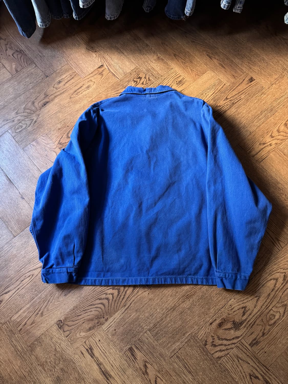 [XL]90's 빈티지 잉크블루 프렌치 워크자켓 상품이미지6