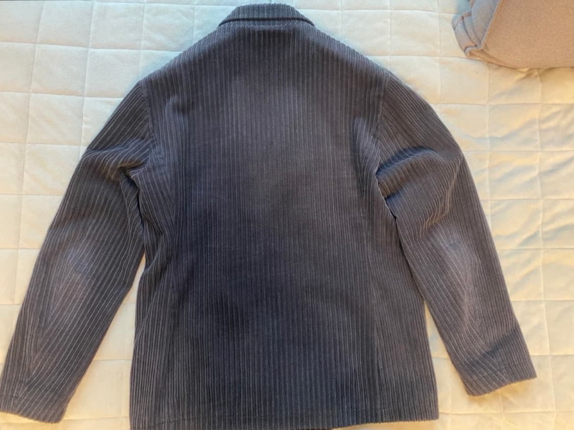 자라 코듀로이 더블 자켓 L 네이비 상품이미지2
