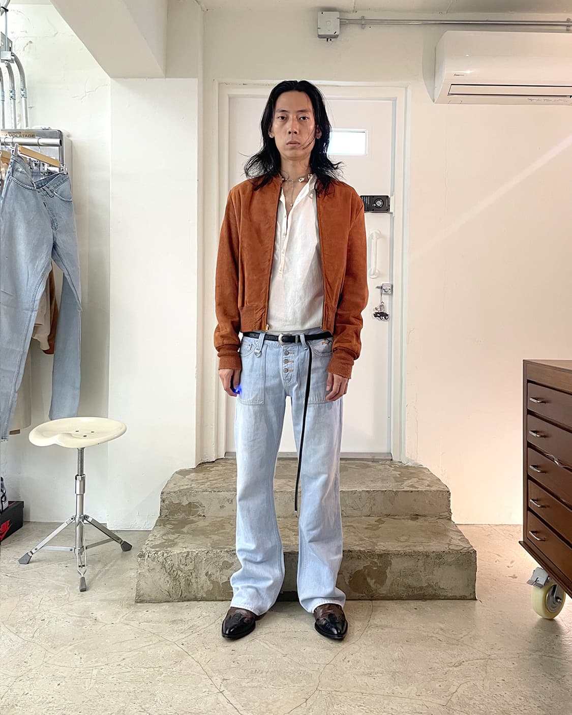 50s Appalachian 누벅 봄버 자켓 40 상품이미지8