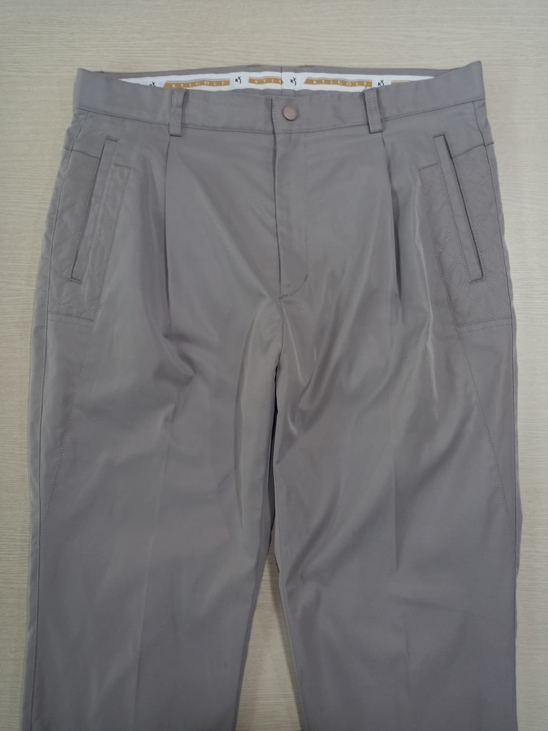 34 KYJ GOLF 기모 스판 골프바지 그레이 34-534 상품이미지3