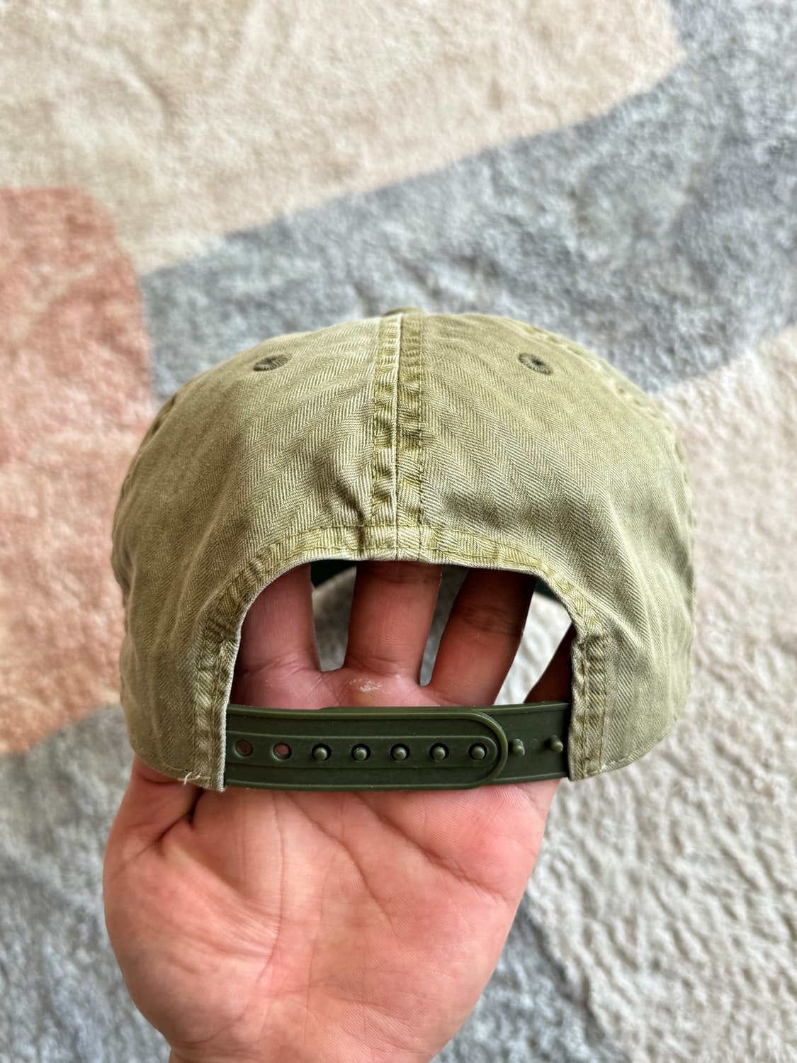 RRL 더블알엘 가먼트 다잉 트윌 볼캡 그린 상품이미지2