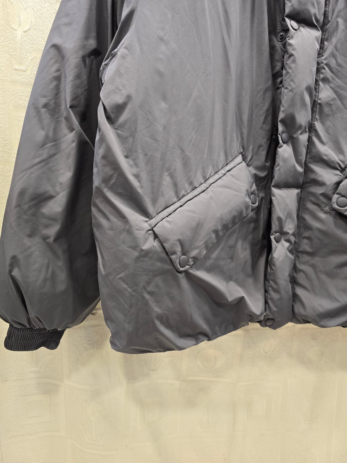 커스텀어클락 회색 푸퍼 패딩 점퍼 다운패딩 105 상품이미지5