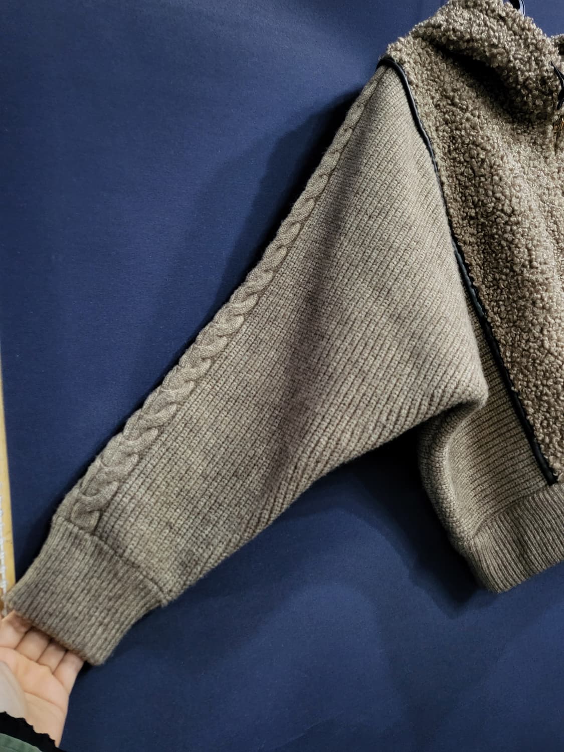 후드 니트 자켓 상품이미지2