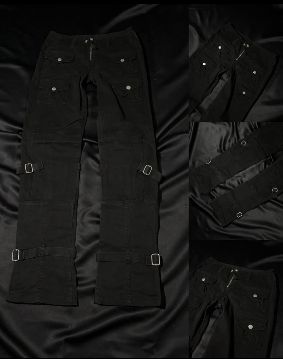 "GUESS"00's Y2K Bondage Black Pants 상품이미지1